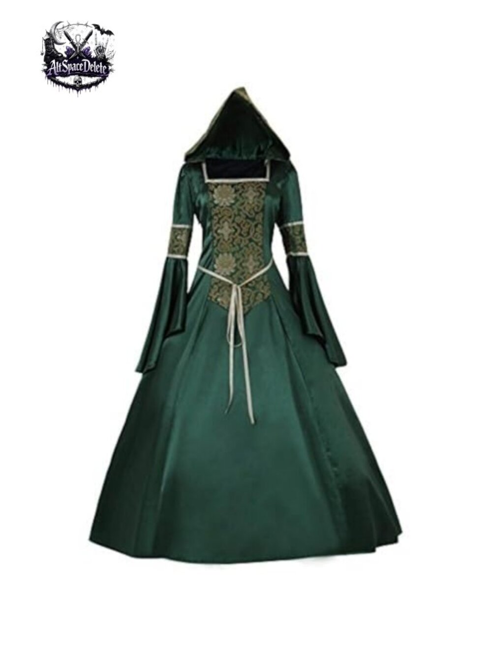 Medieval Hooded Fancy Dress Victorian Costume